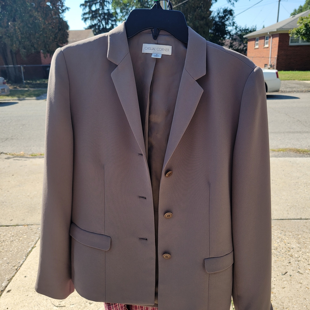 Casual Corner Blazer Taupe